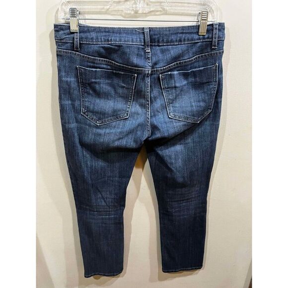 Simply Vera Vera Wang Jeans Womens 6P Capri Blue Straight Mid Rise Denim Casual - Picture 2 of 8